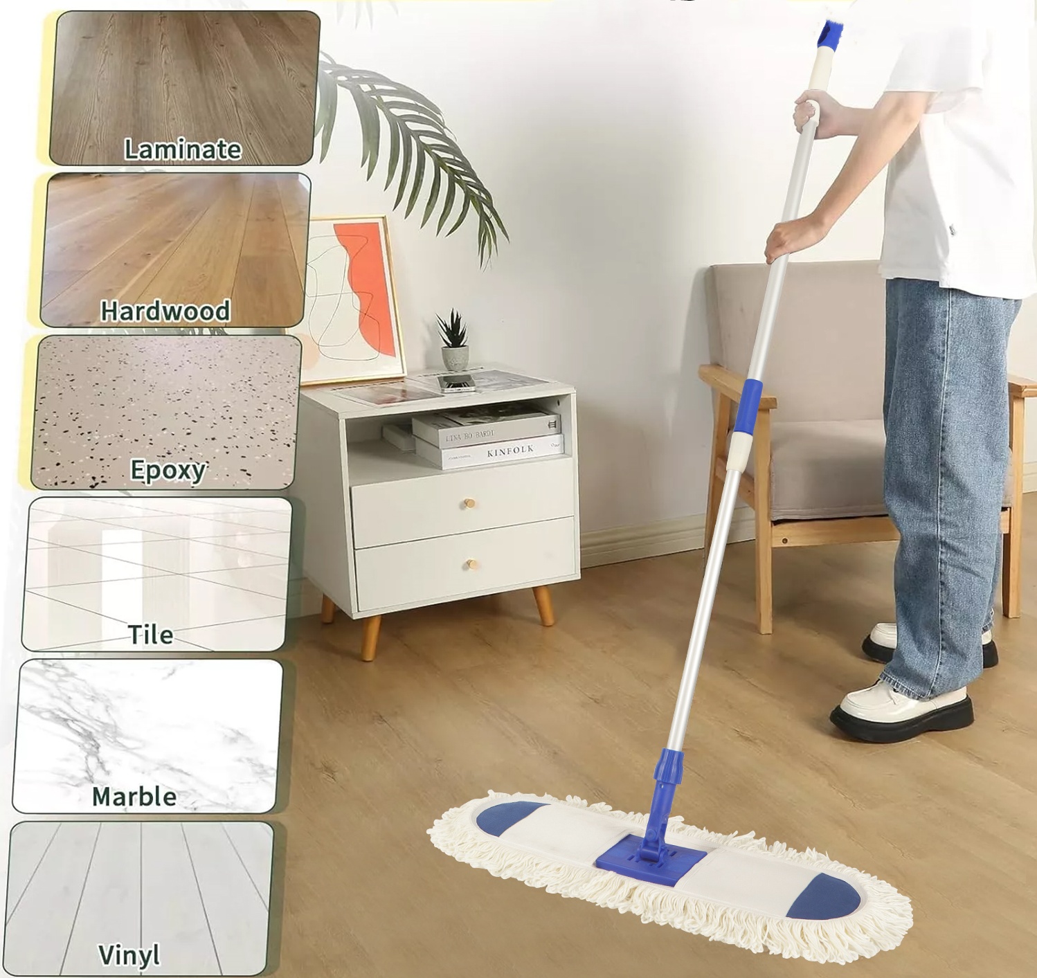 Una revolución en la limpieza comercial: MOP plano multifunción