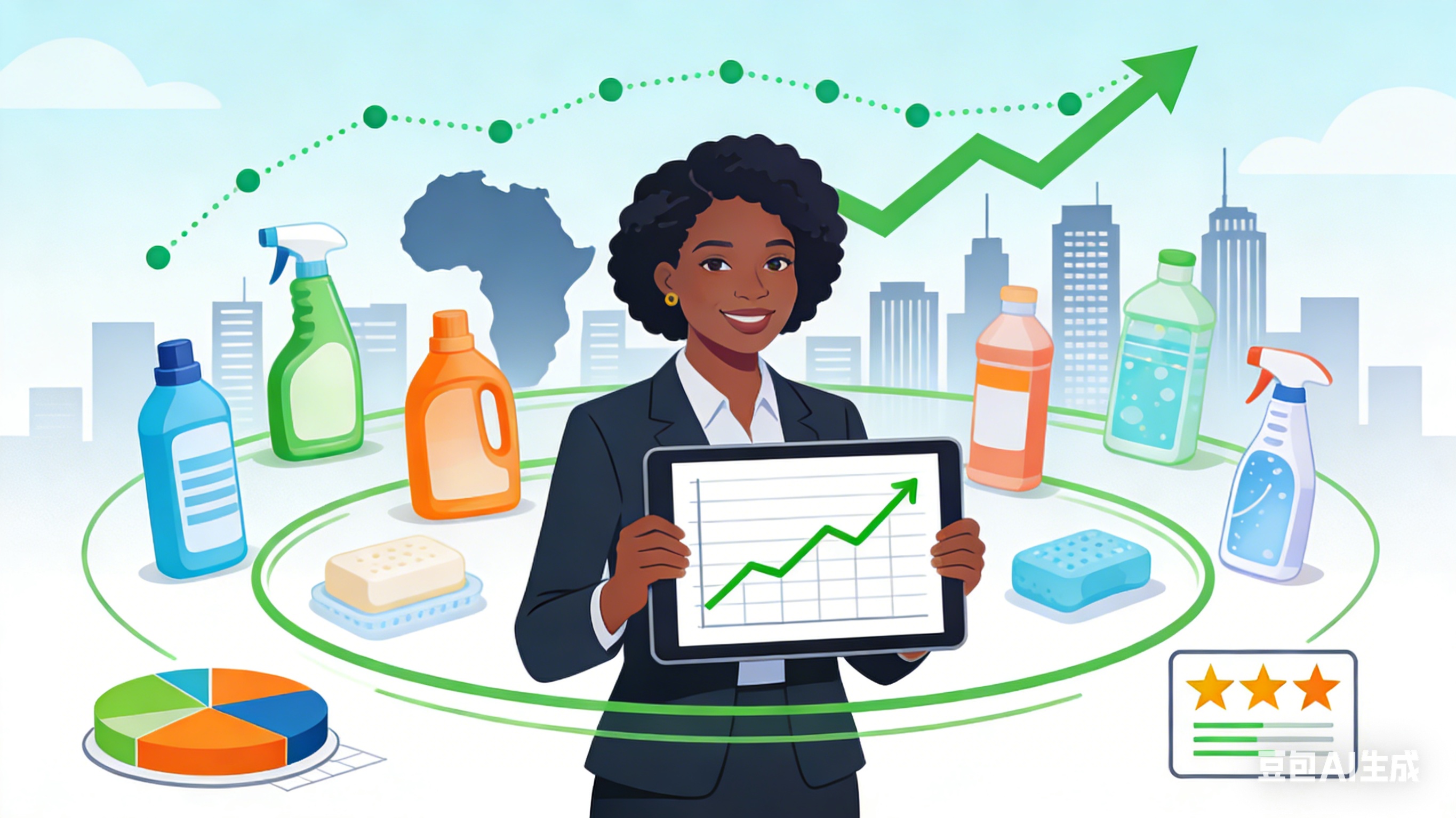 Análisis del mercado africano de productos de limpieza