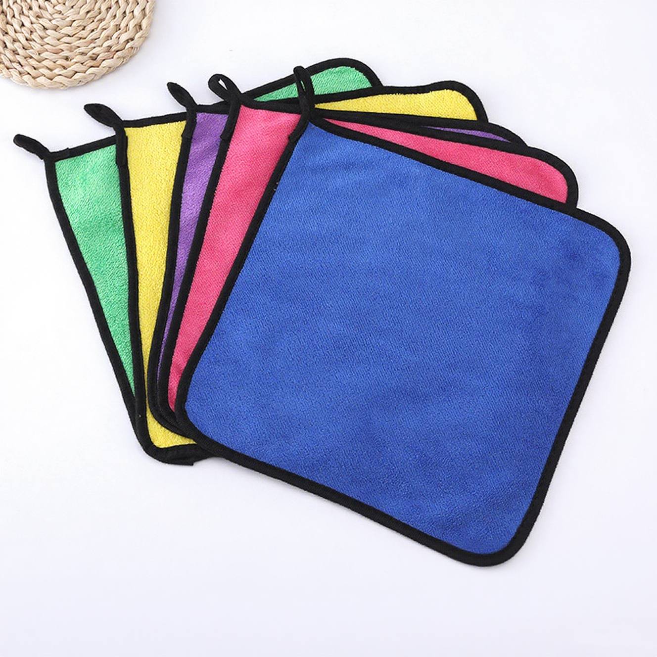 Toalla de limpieza de lana Coral para coche