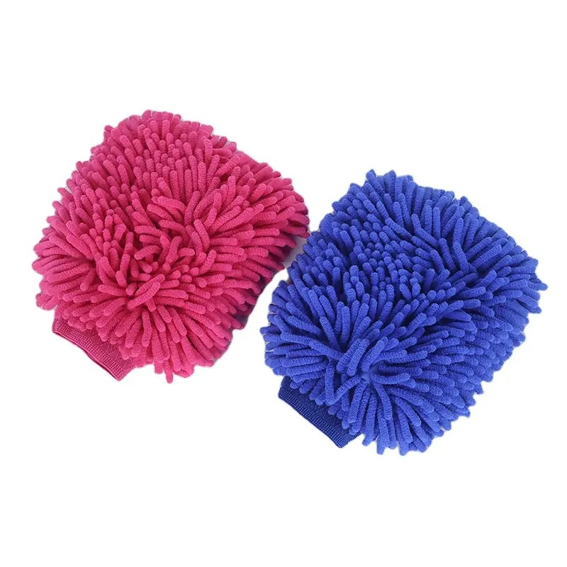 Cepillo de coche de tipo guante de chenille