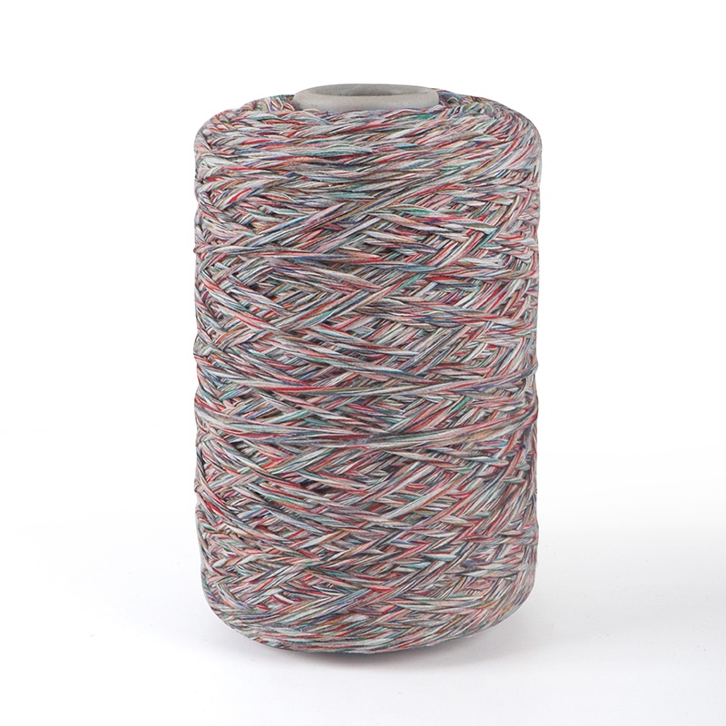 Cuerda de algodón mezclada de colores torcidos